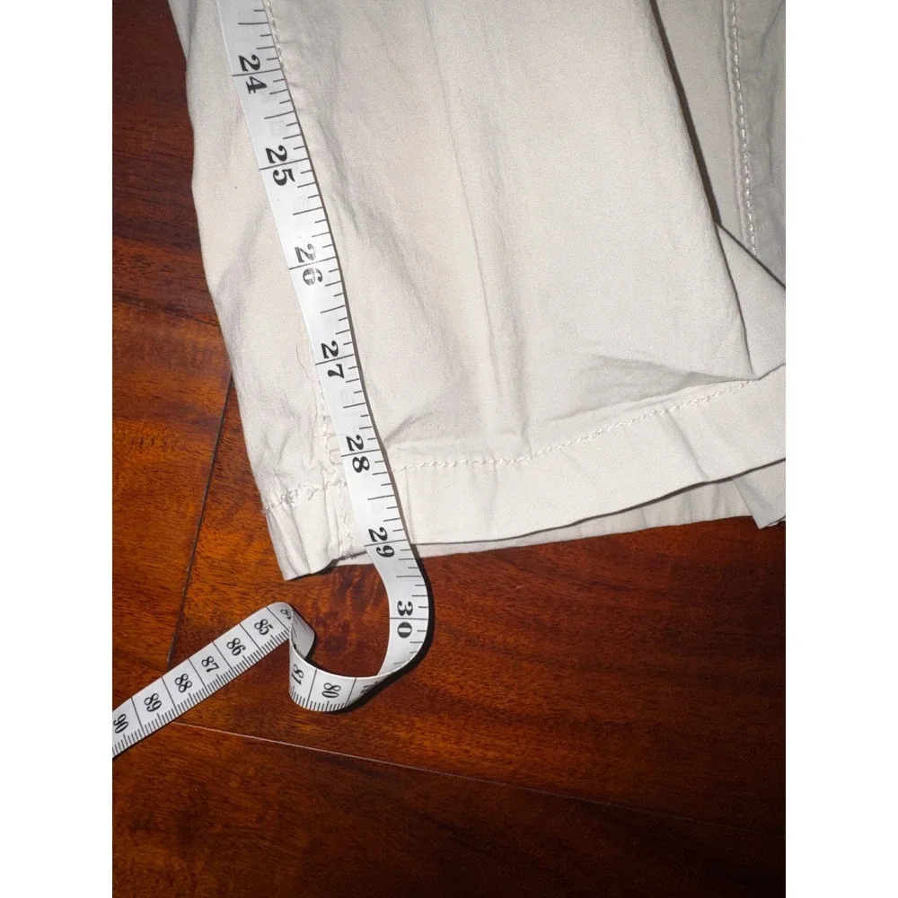 Hollister Cargo Pants Womens 1R 25R Cream Excellent High-Rise Vintage Baggy